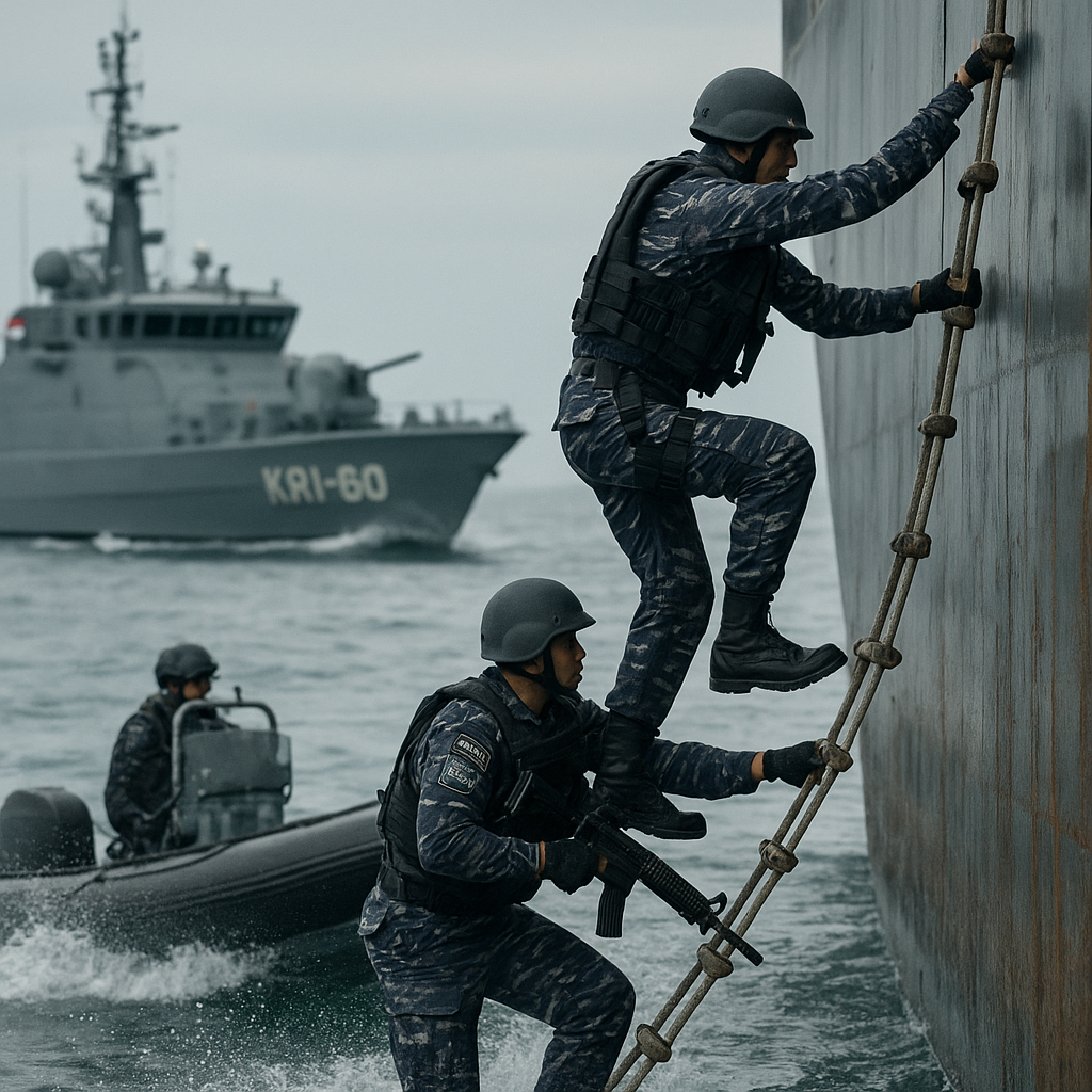 TNI AL Terapkan Doktrin Anti-Piracy di Selat Malaka