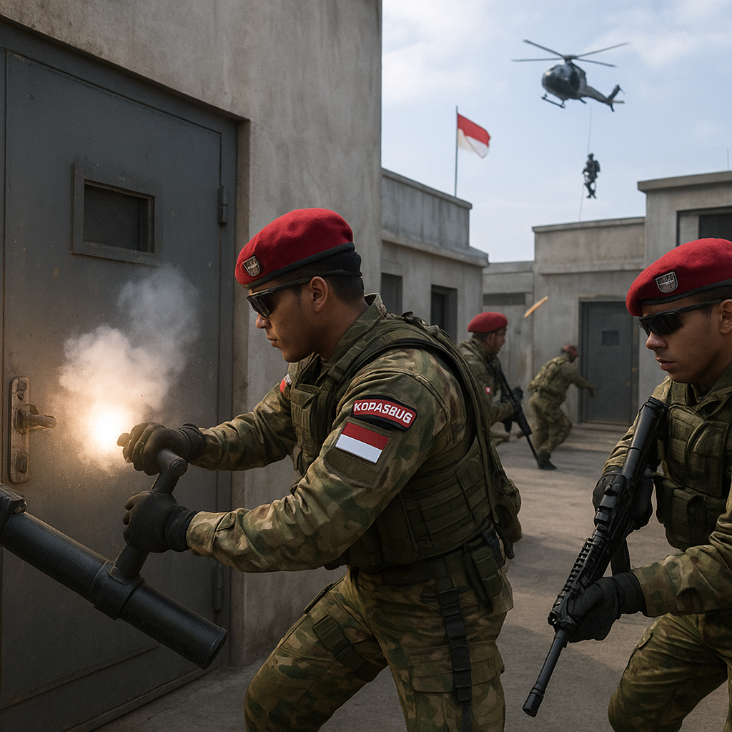 Kopassus Gelar Latihan Penyelamatan Sandera Complex 2026, Bedah Taktik Breaching dan Room Clearing