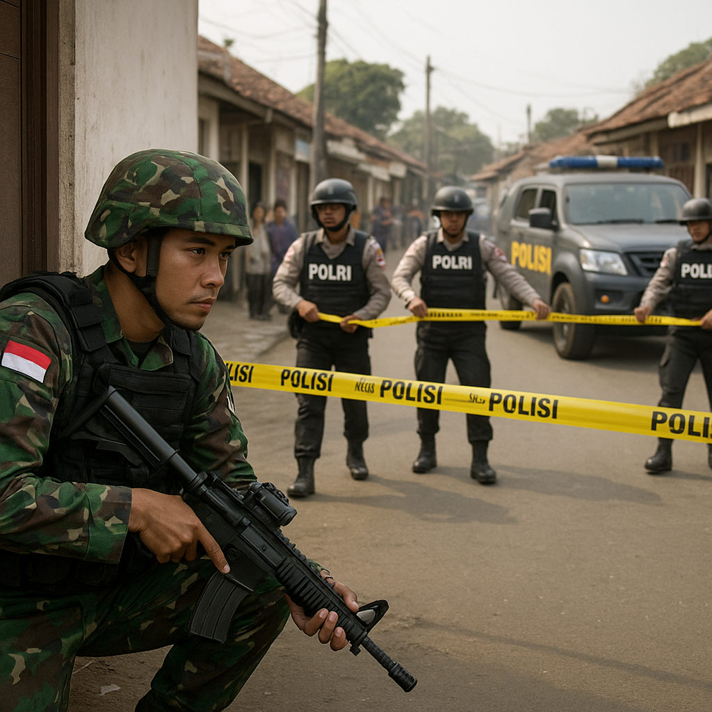 Latihan Bersama TNI-Polri: Taktik Cordon and Search di Perkotaan untuk Counter Insurgency