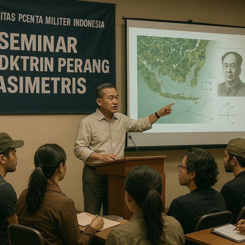 Komunitas Pecinta Militer Gelar Seminar Doktrin Perang Asimetris untuk Anggota Muda