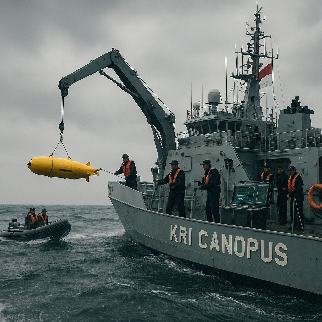 KRI Canopus Diterjunkan Cari Korban KM Virgo dengan Teknologi Bawah Air
