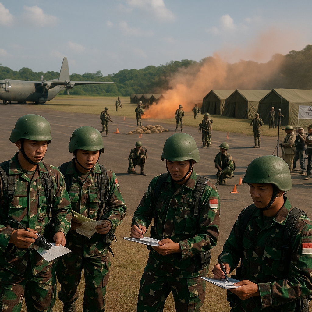Simulasi Bencana TNI AU: Taktik Rapid Airfield Seizure dan Establishing Forward Operating Base (FOB)
