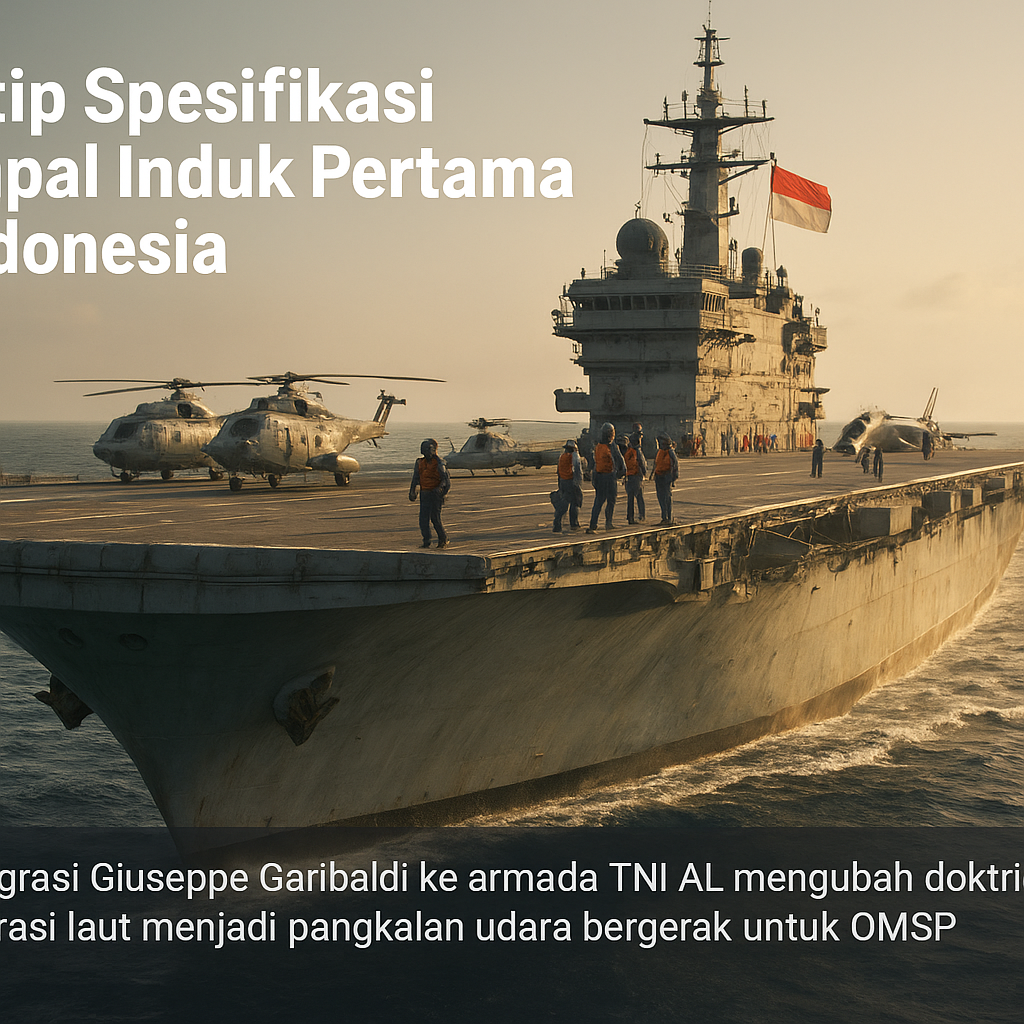 Intip Spesifikasi Kapal Induk Pertama Indonesia, Armada Usia 41 Tahun Hibah dari Italia