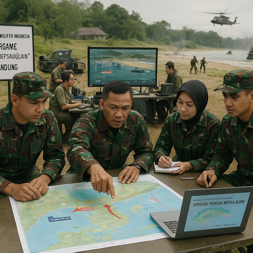 Komunitas Militer Indonesia Gelar Wargame "Operation Archipelago Shield" di Bandung