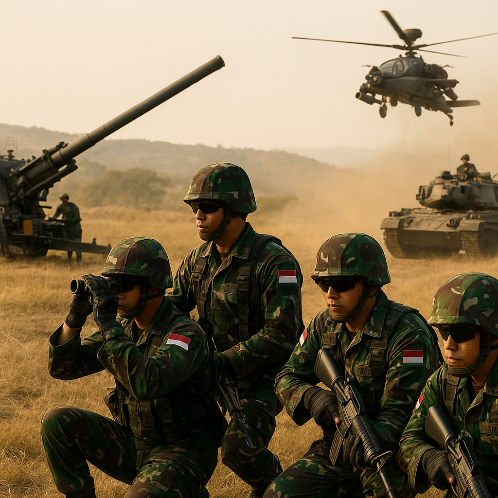 Latihan Combined Arms TNI AD: Integrasi Artileri, Udara, dan Infanteri dalam Skema "Thunder Strike"
