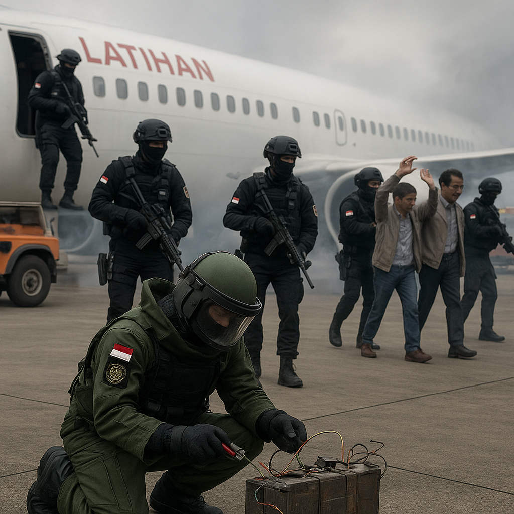 Kopaska Latih Prajurit Tangani Bahan Peledak dan Sandera Pesawat dalam Latihan 14 Hari