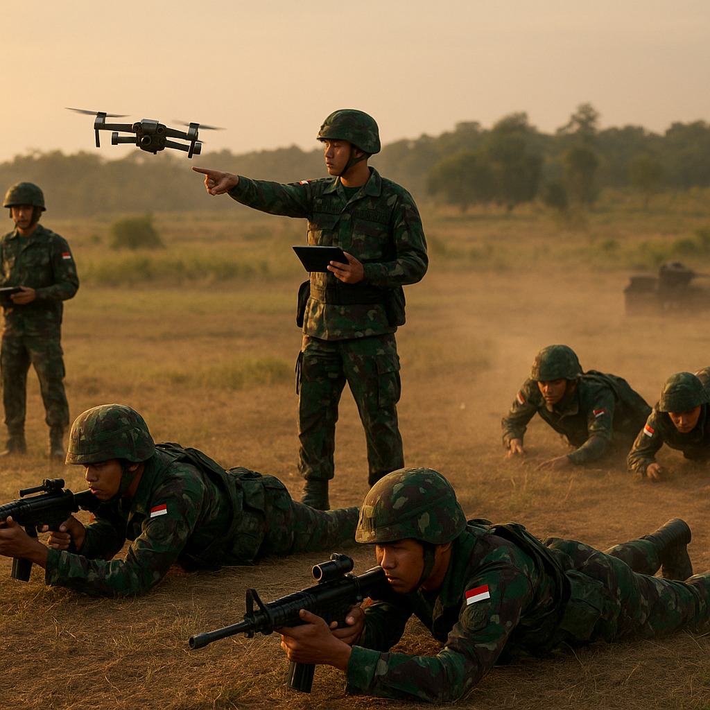 Bedah Taktik: Formasi 'Ular Kobra' dalam Latihan Bantuan Tembakan TNI AD di Baturaja