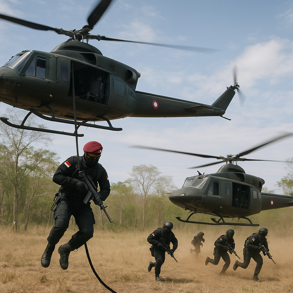 Kopassus Latihan Infiltrasi via Helicopter Cast, Bedah Taktik 'Fastrope' dan 'Assault Landing'
