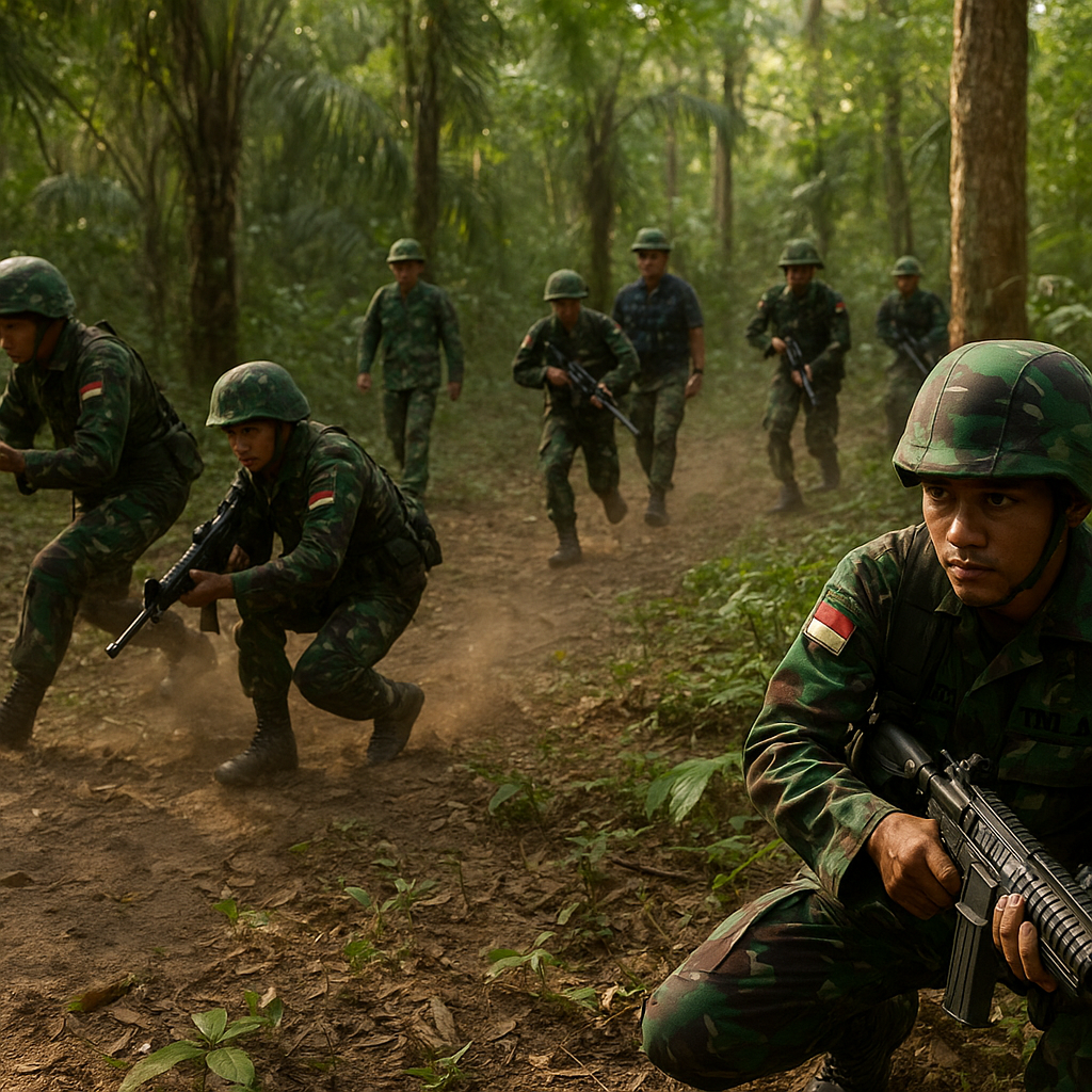 TNI AD Latihan 'Fire and Movement' di Medan Hutan, Analisis Formasi 'Leapfrog' dan 'Bound'