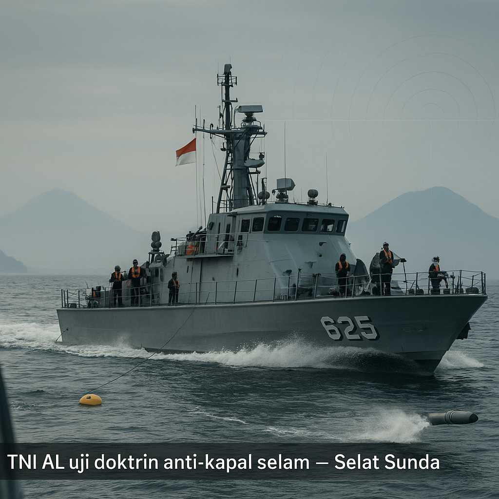 TNI AL Uji Doktrin Anti-Kapal Selam dengan Kapal Cepat Rudal