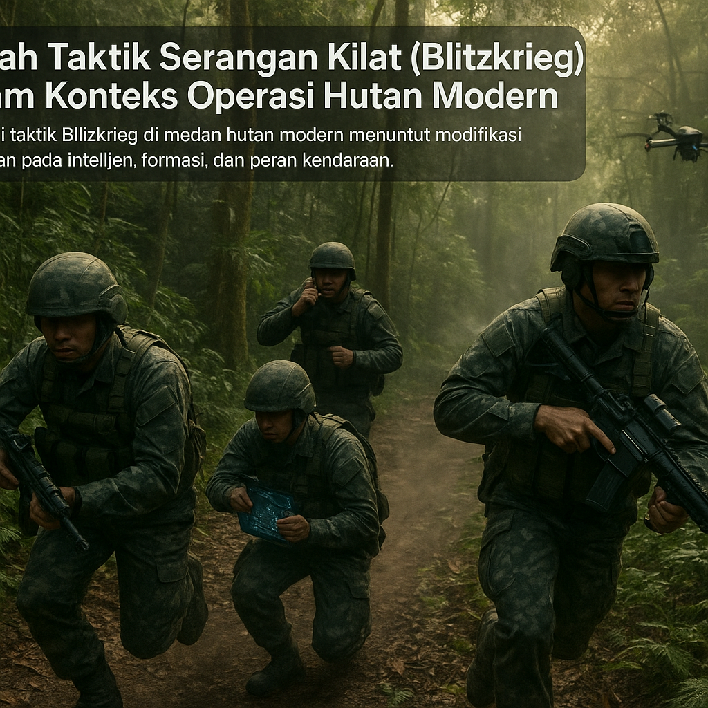 Bedah Taktik Serangan Kilat (Blitzkrieg) dalam Konteks Operasi Hutan Modern