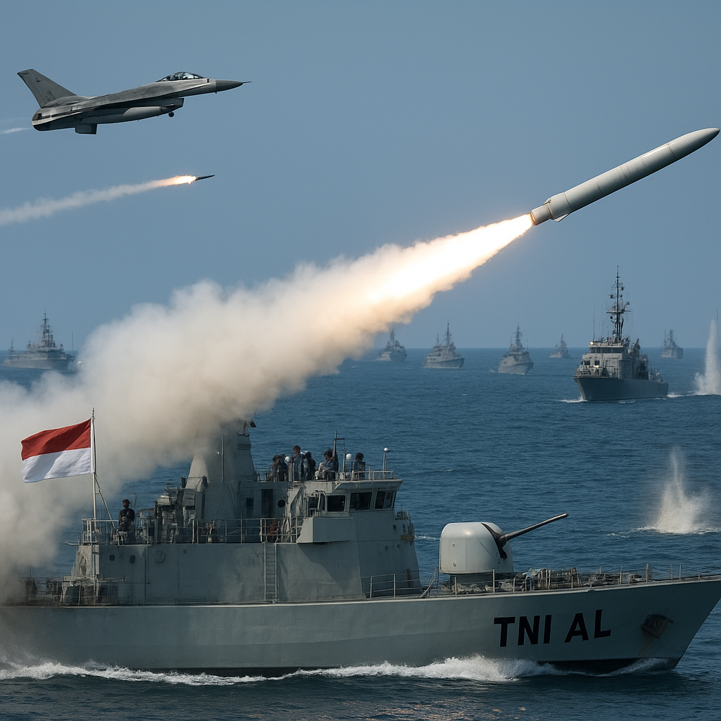 TNI AL Gelar Latihan Gabungan di Karimun Jawa, Libatkan 20 Kapal Perang dan Tembakkan Rudal
