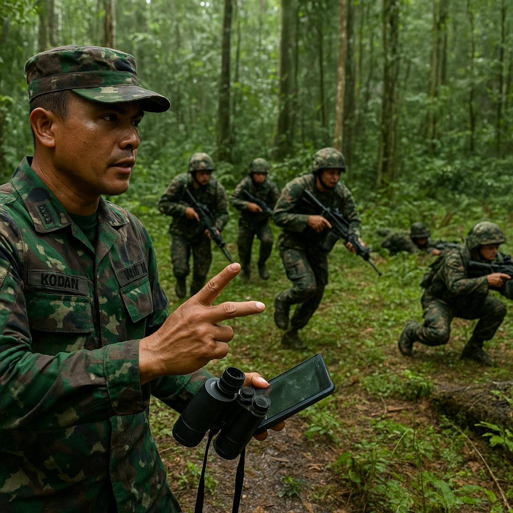 Latihan Tempur Hutan Kodam VI/Mulawarman: Analisis Teknik Patroli dan Penyergapan di Medan Tertutup