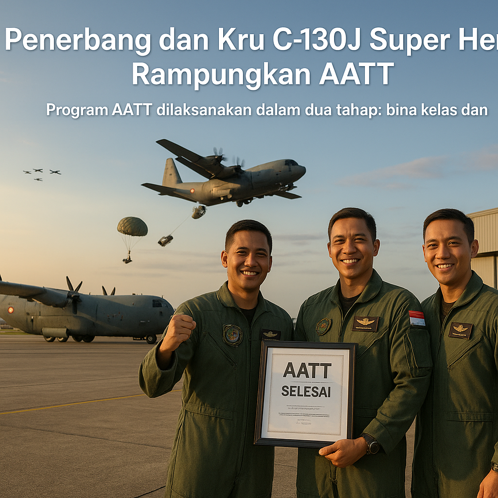 Penerbang dan Kru C-130J Super Hercules Rampungkan AATT