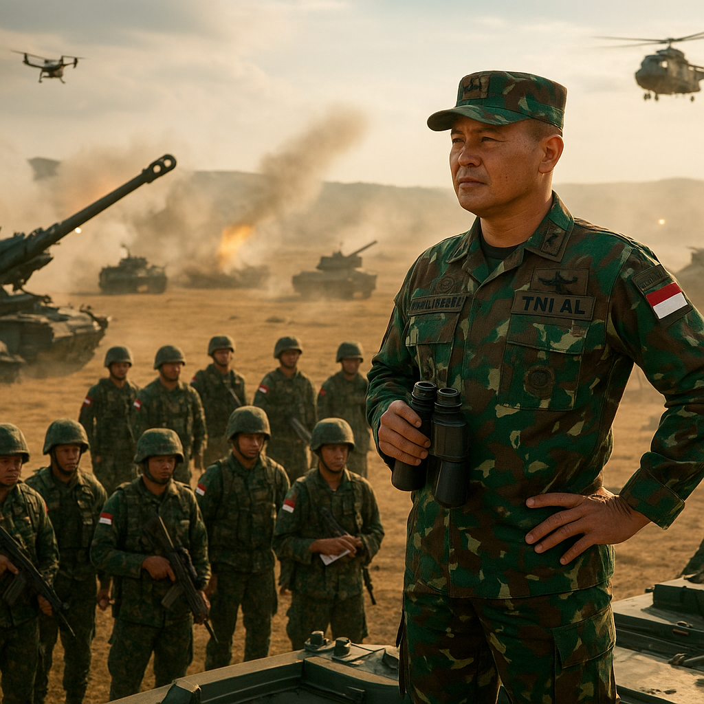 Wadan Kormar Tinjau Latihan Puncak CALFEX Super Garuda Shield 2023