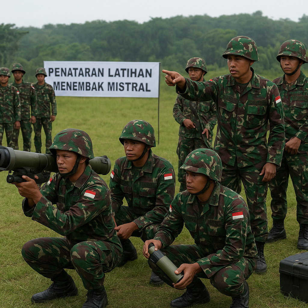 20 Prajurit Arhanud Dalami Taktik Operasi Mistral
