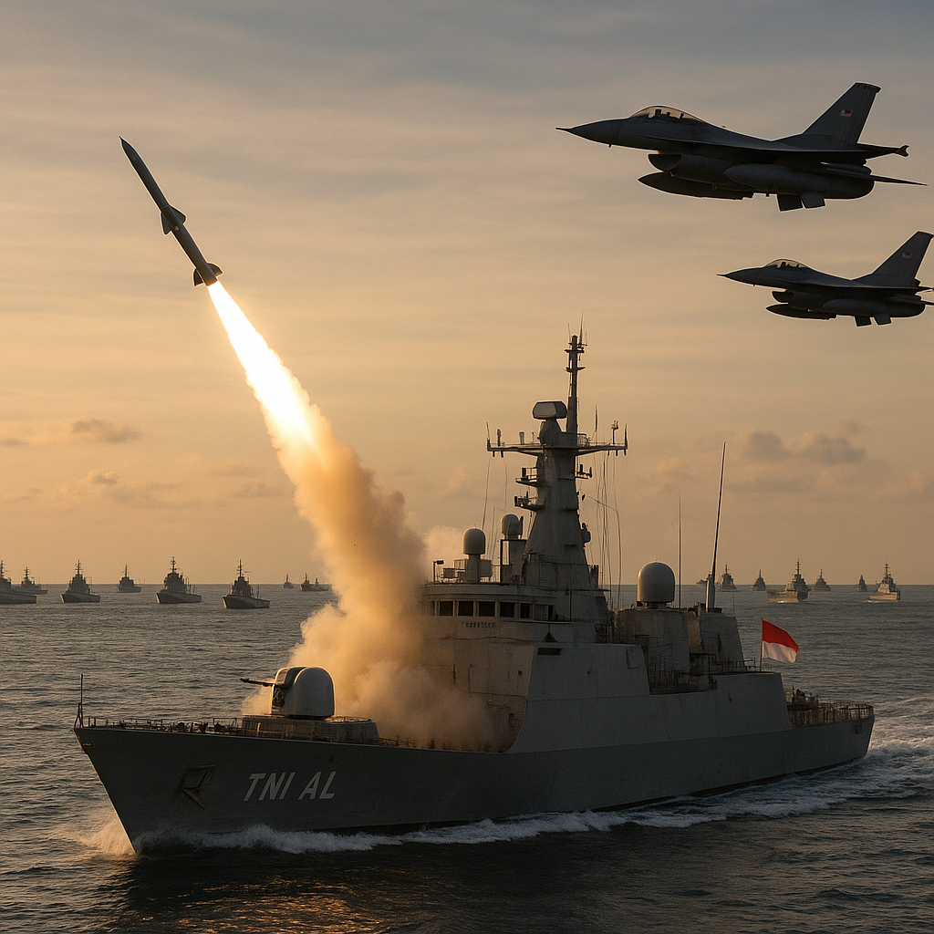 TNI AL Gelar Latihan Gabungan di Karimun Jawa, Libatkan 20 Kapal Perang dan Tembakkan Rudal