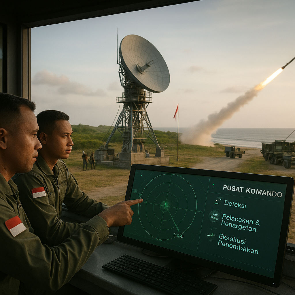 Simulasi Pertahanan Udara: Prosedur Integrasi Radar dan Rudal Jarak Jauh di Natuna