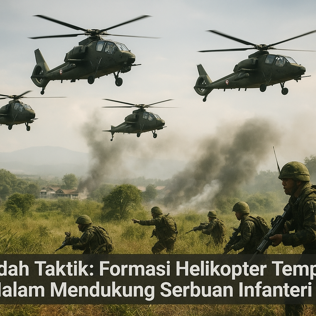 Bedah Taktik: Formasi Helikopter Tempur dalam Mendukung Serbuan Infanteri
