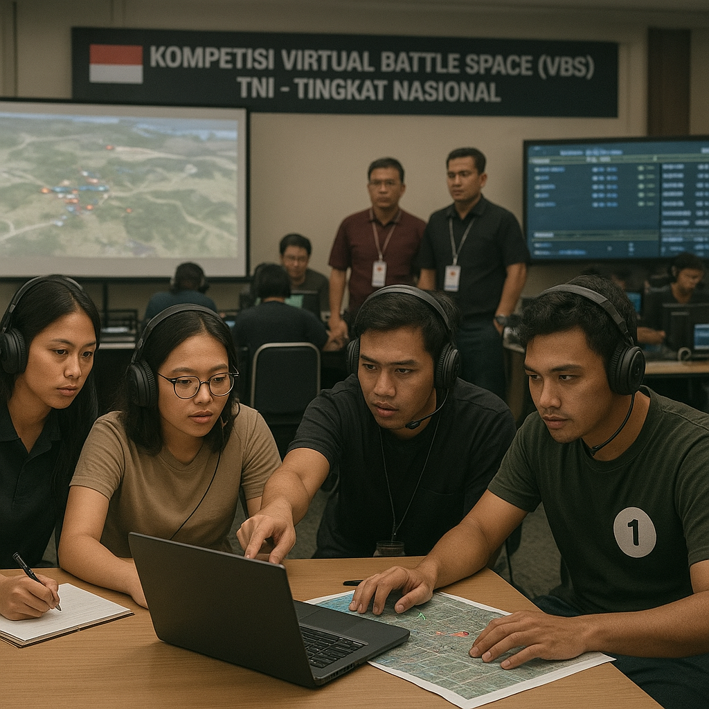 Komunitas Milita Simulator Indonesia Gelar Lomba Virtual Battle Space (VBS) TNI Tingkat Nasional