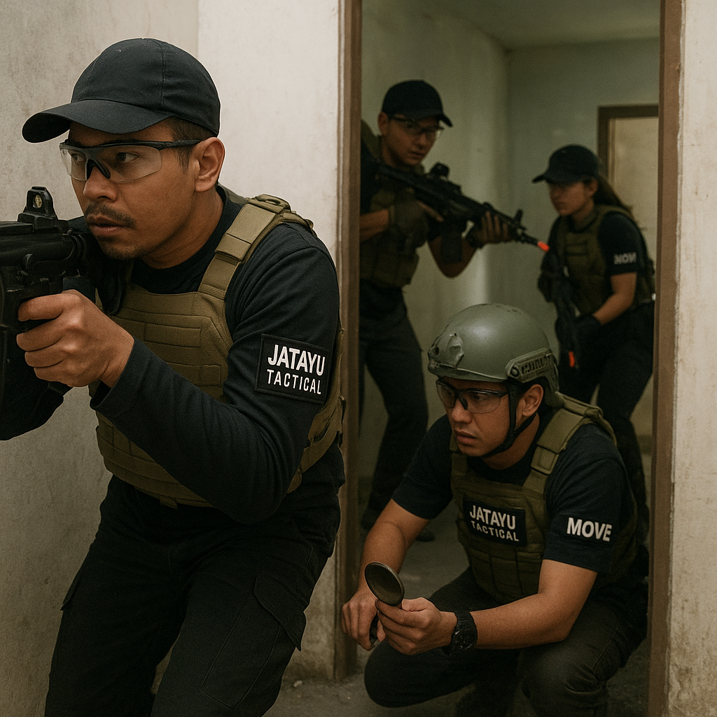 Komunitas Militer 'Jatayu Tactical' Latihan Airsoft CQB dengan Prosedur Militer Standar