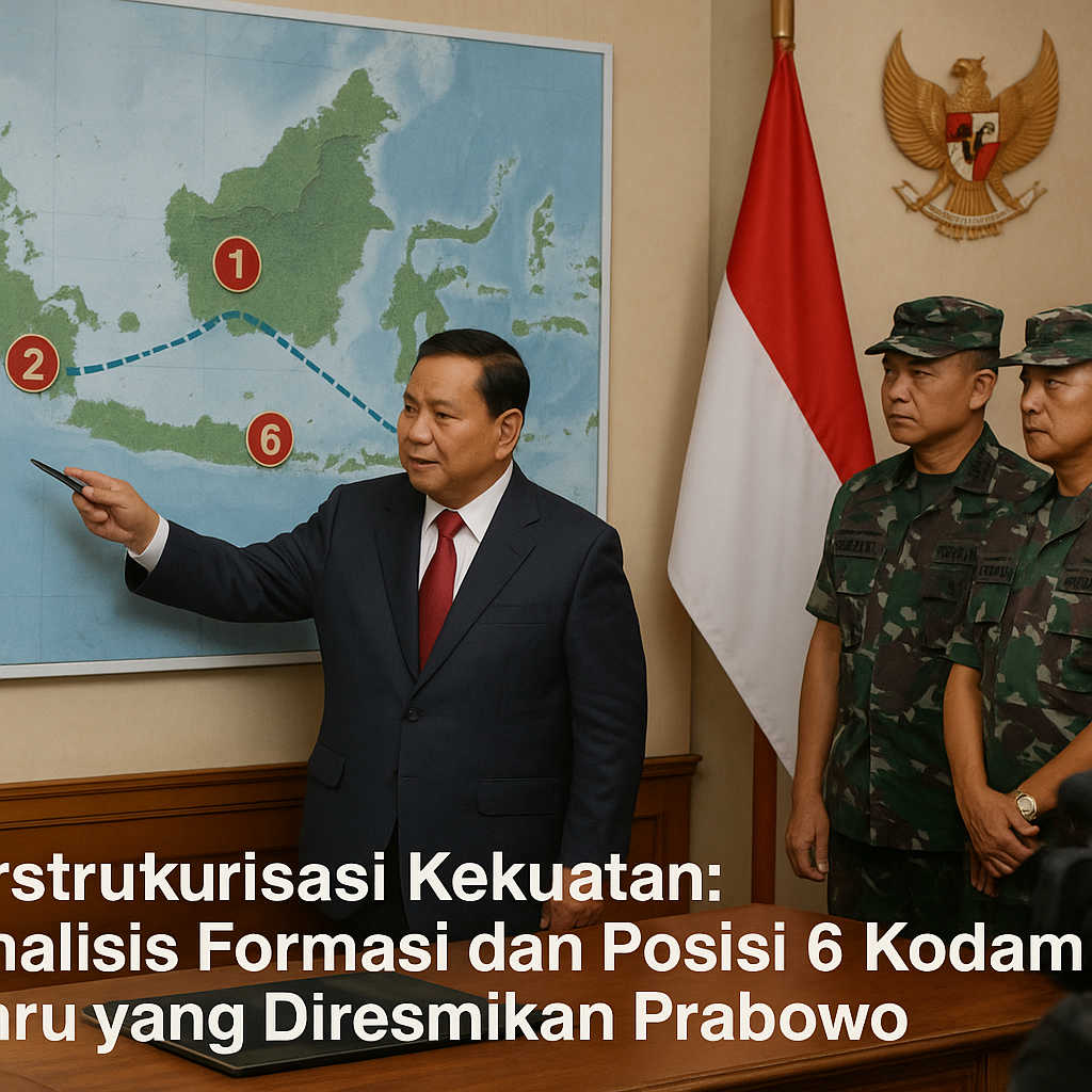Restrukturisasi Kekuatan: Analisis Formasi dan Posisi 6 Kodam Baru yang Diresmikan Prabowo