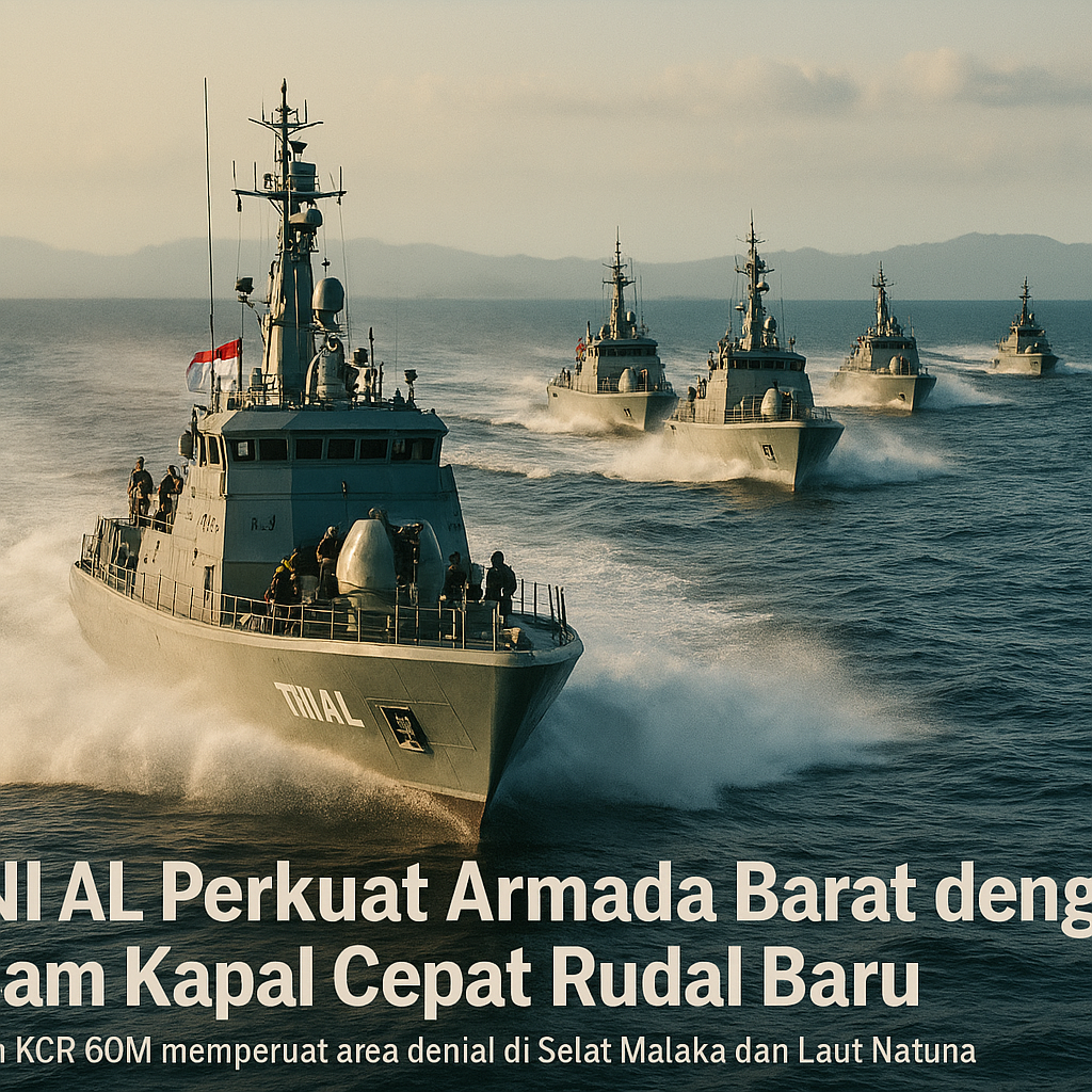 TNI AL Perkuat Armada Barat dengan Enam Kapal Cepat Rudal Baru