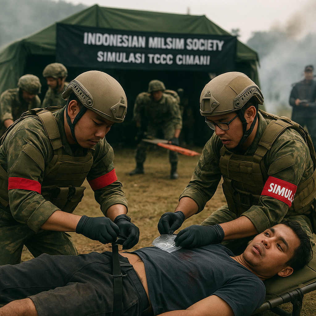 Komunitas Penggemar Militer Gelar Simulasi Medis Tempur: Prosedur TCCC