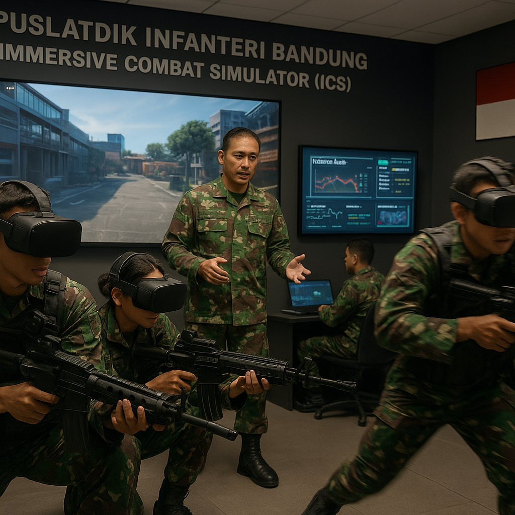 Peralatan Baru: Kementerian Pertahanan Luncurkan Sistem Simulator Pertempuran VR untuk Latihan Infanteri