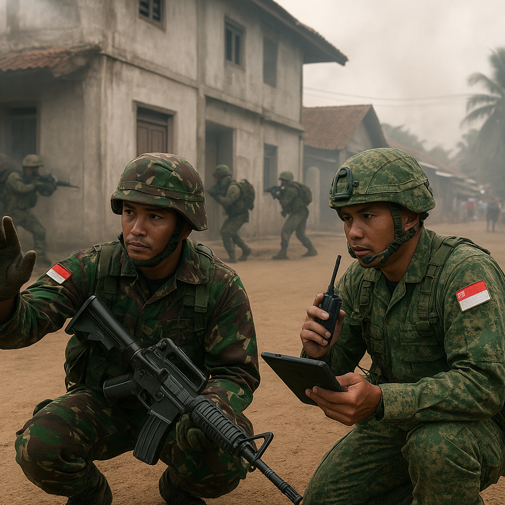 Latihan Gabungan TNI-AD dan Angkatan Darat Singapura Fokus pada Operasi Militer Perkotaan