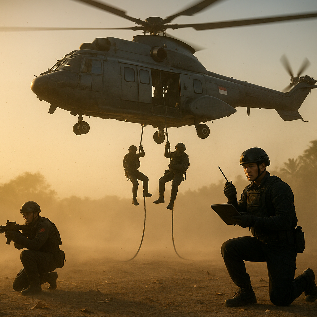 Bedah Taktik Serangan Heliborne Pasukan Khusus: Dari Infil Hingga Exfil