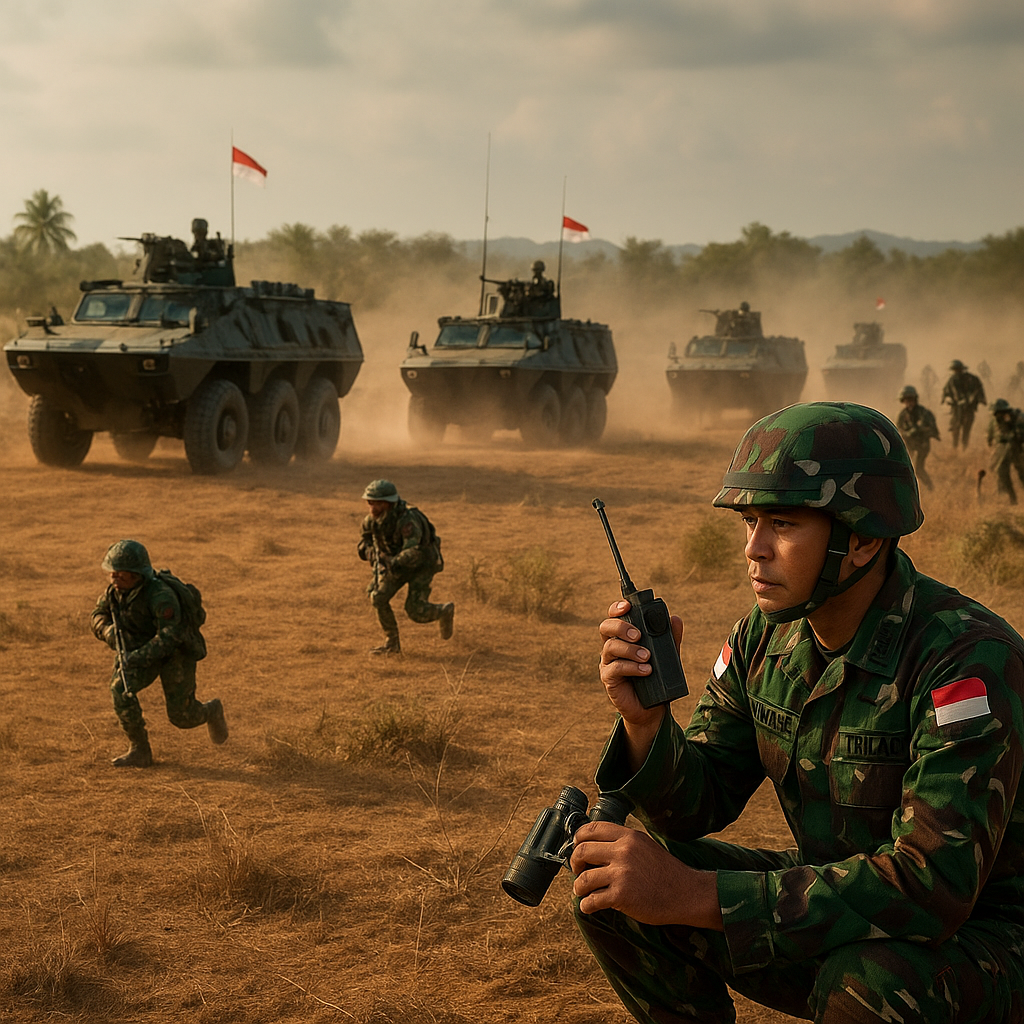 TNI AD Gelar Latihan Tempur Gabungan di Baturaja: Bedah Taktik Manuver Batalyon Mekanis