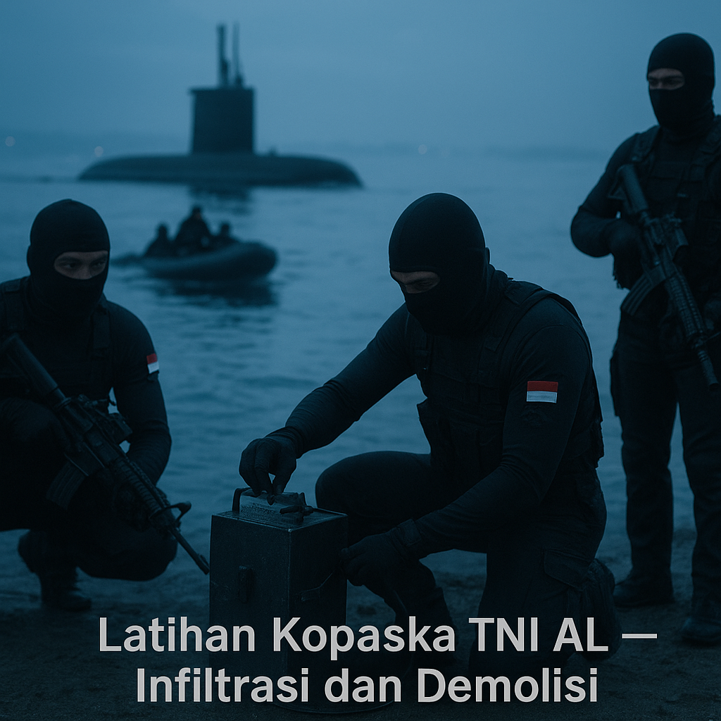 Latihan Tempur Komando Pasukan Katak (Kopaska) TNI AL: Infiltrasi dan Penghancuran Sasaran