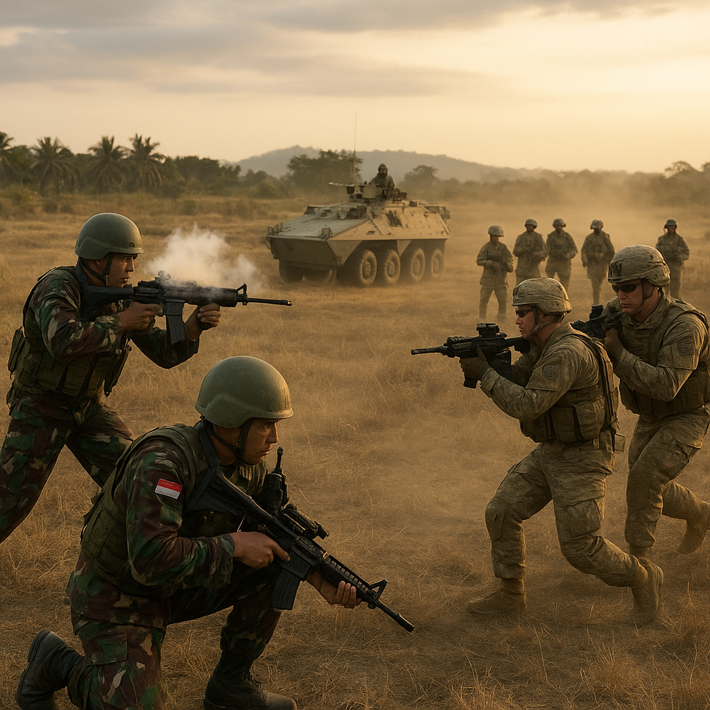 Latihan Bersama TNI-AD dan US Army di Baturaja: Bedah Taktik Manuver Gabungan