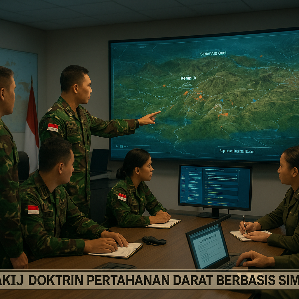 Seskoad Kaji Doktrin Pertahanan Darat Berbasis Simulasi Komputer