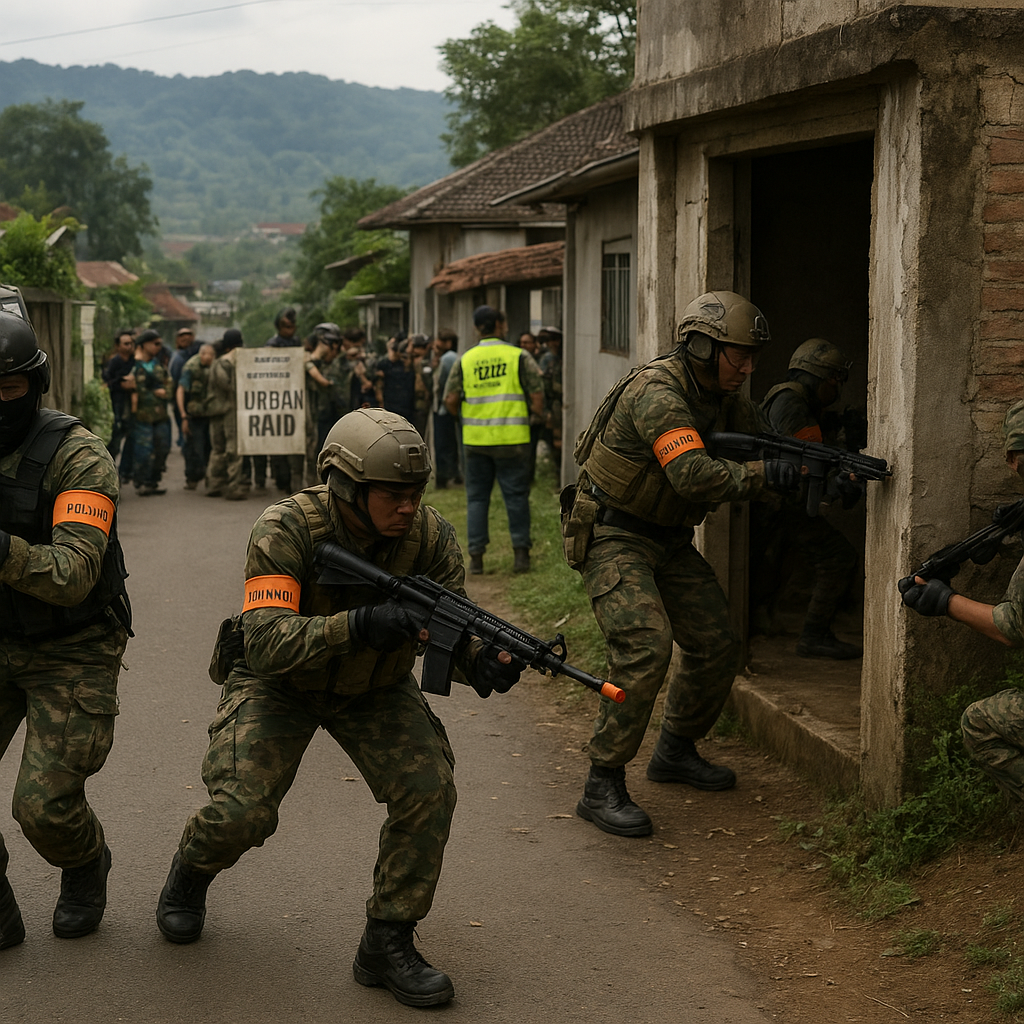Komunitas Penggemar Militer Gelar Simulasi Taktik Airsoft di Sentul