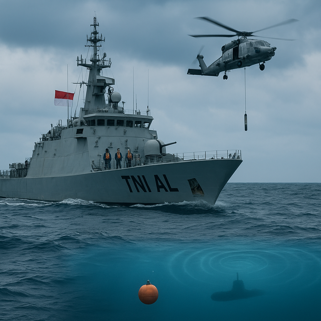 TNI AL Simulasikan Penanggulangan Ancaman Bawah Air di Selat Malaka