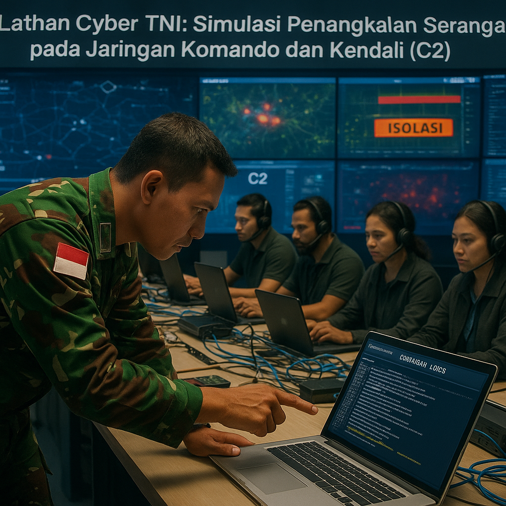 Latihan Cyber TNI: Simulasi Penangkalan Serangan pada Jaringan Komando dan Kendali (C2)