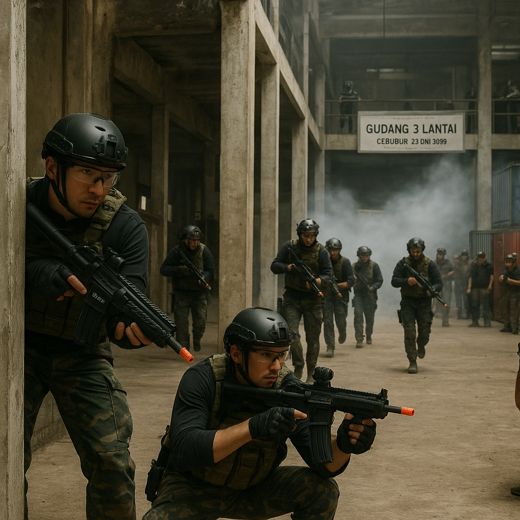Komunitas Militer Simulasikan Pertempuran Jarak Dekat dengan Skenario Kota