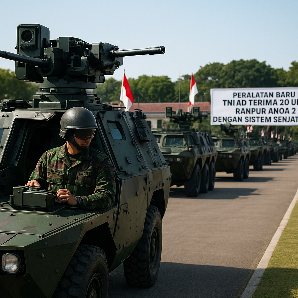 Peralatan Baru: TNI AD Terima 30 Unit Ranpur Anoa 2 dengan Sistem Senjata Otomatis