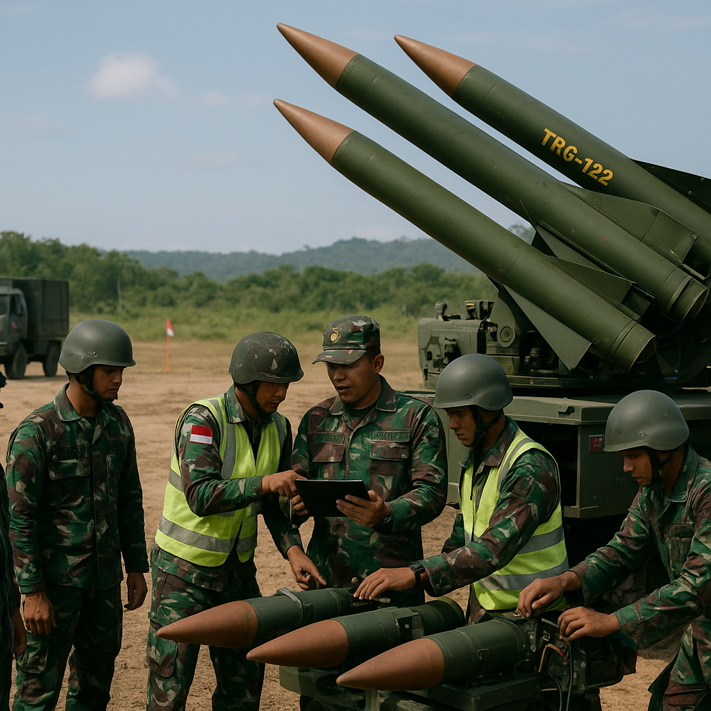 TNI AD Uji Tembak Tiga Rudal TRG-122 di Kalimantan Timur: Prosedur Pengujian dan Integrasi MLRS