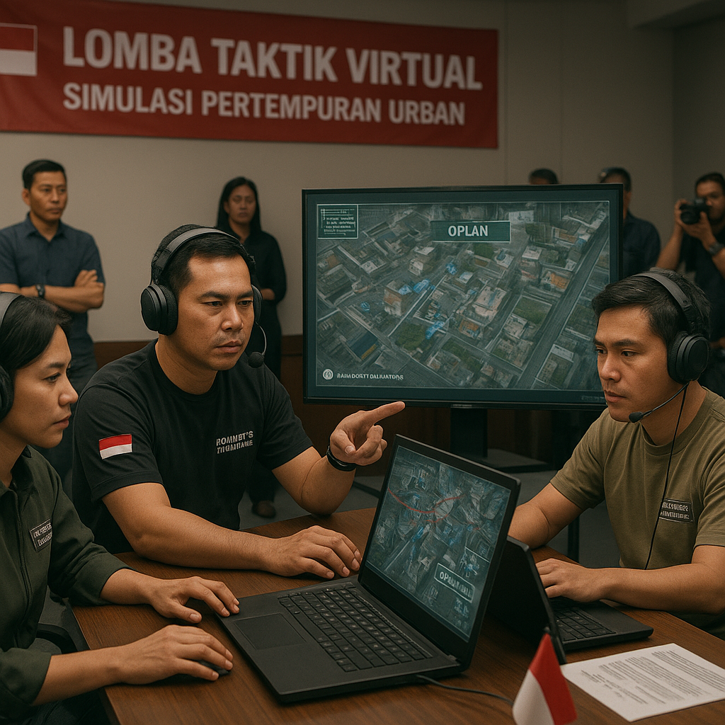 Komunitas Militer Indonesia Menggelar Lomba Taktik Virtual: Simulasi Pertempuran Urban