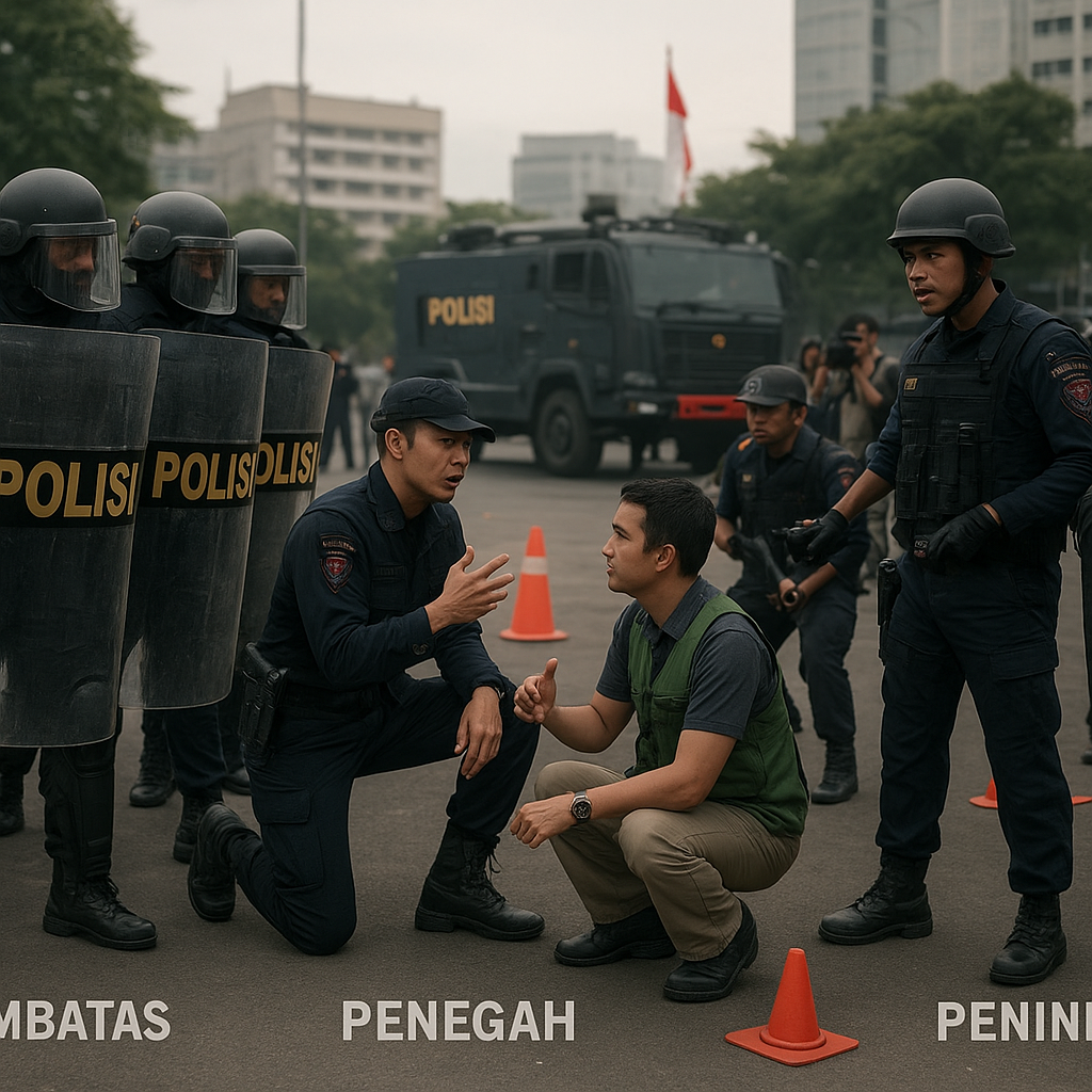 Simulasi Pengendalian Massa: Brimob Polri Terapkan Taktik Baru