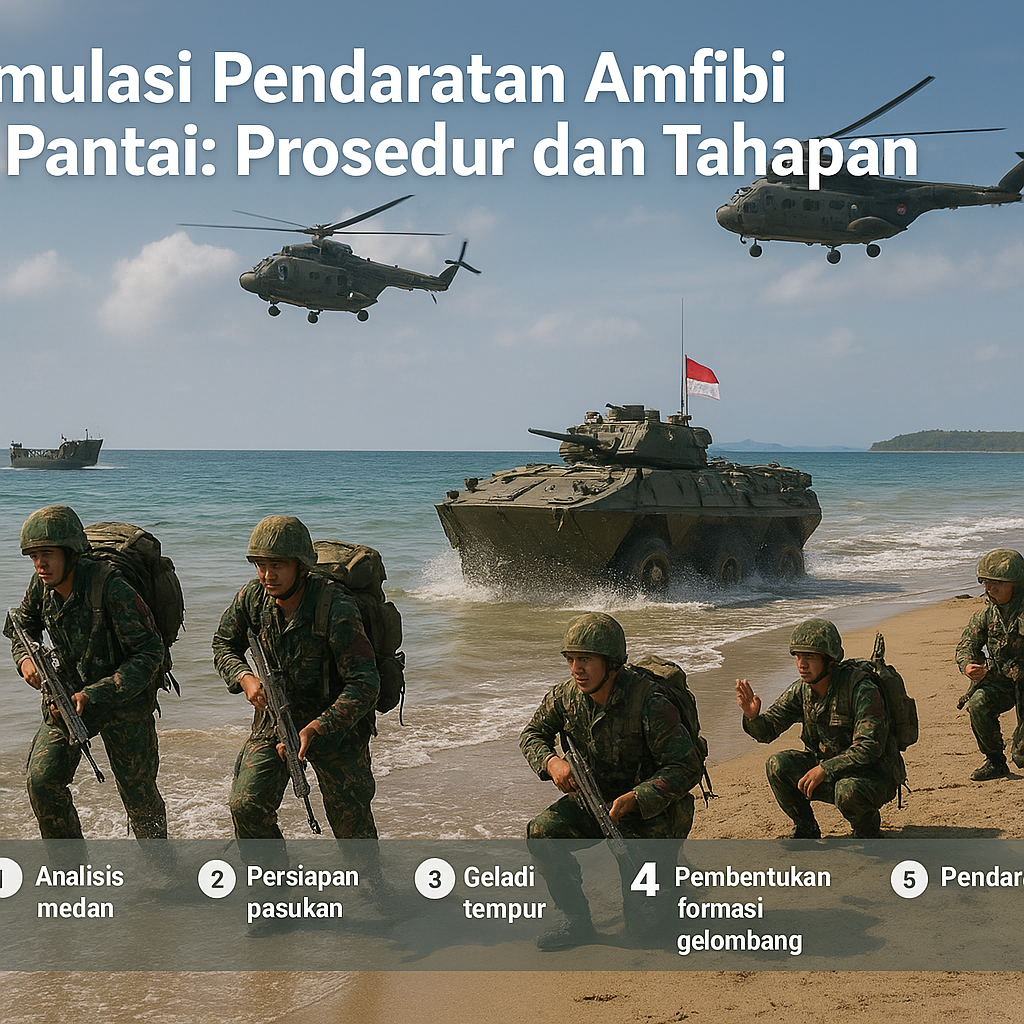 Simulasi Pendaratan Amfibi di Pantai: Prosedur dan Tahapan