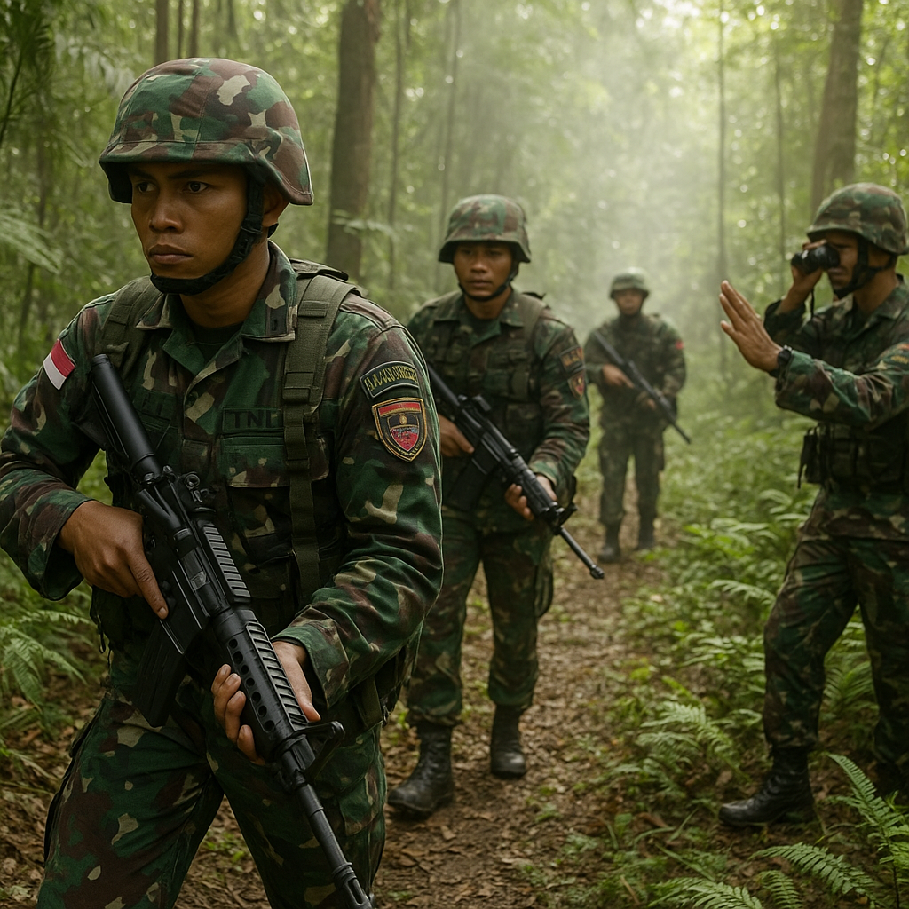 Analisis Detail: Taktik dan Formasi Patroli Hutan oleh Batalyon Raider TNI AD