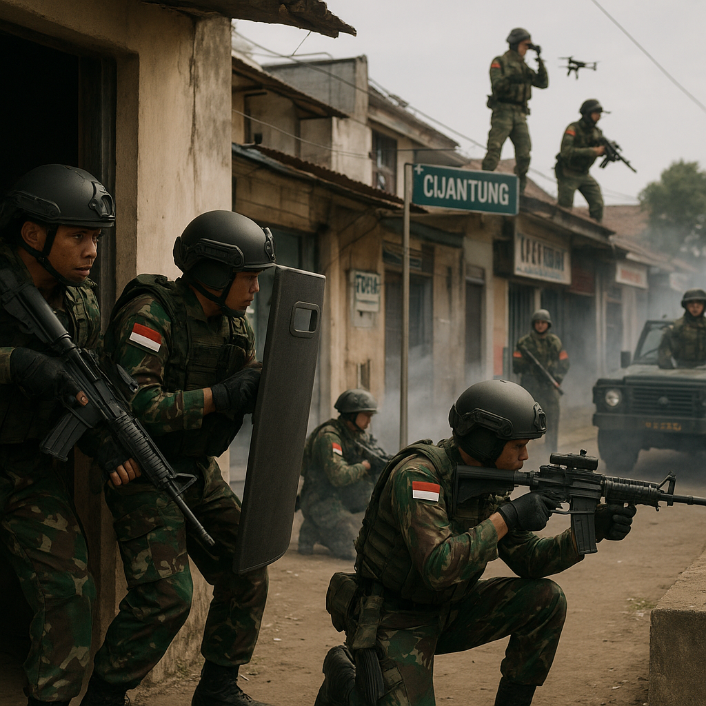 TNI AD Simulasikan Pertempuran Kota Multi-Aspek di Cijantung, Ini Tahapannya