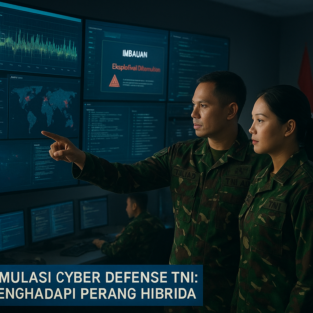 Simulasi Cyber Defense TNI: Menghadapi Perang Hibrida