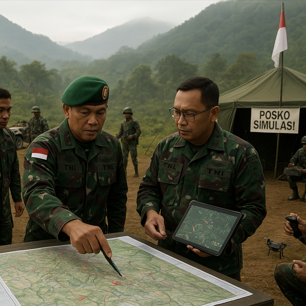 Dansesko TNI Paparkan Simulasi Operasi Militer di Papua: Pendekatan Teritorial