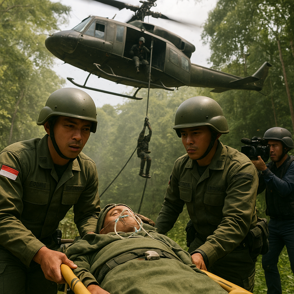 Kodam Pattimura Latih Prosedur Evakuasi Medis dalam Operasi Hutan