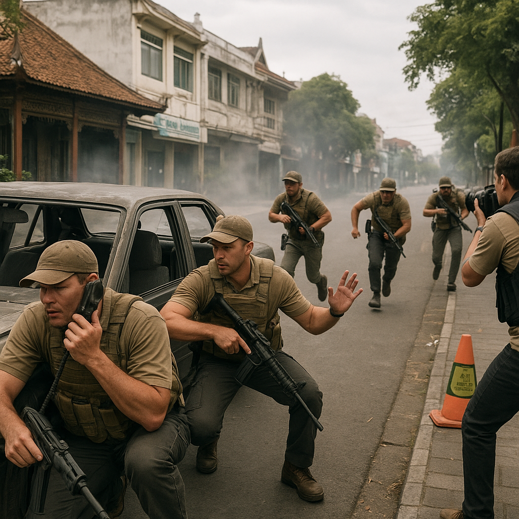 Komunitas Militaer Gelar Simulasi Pertempuran Kota dengan Skenario ASAT
